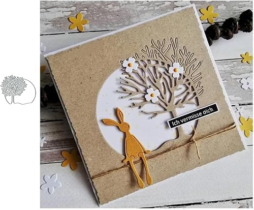 Miniatura 1 de Troqueles de corte de marco circular de árbol, plantillas de manualidades, marco circular de árbol, tarjetas de álbumes de recortes, plantillas de