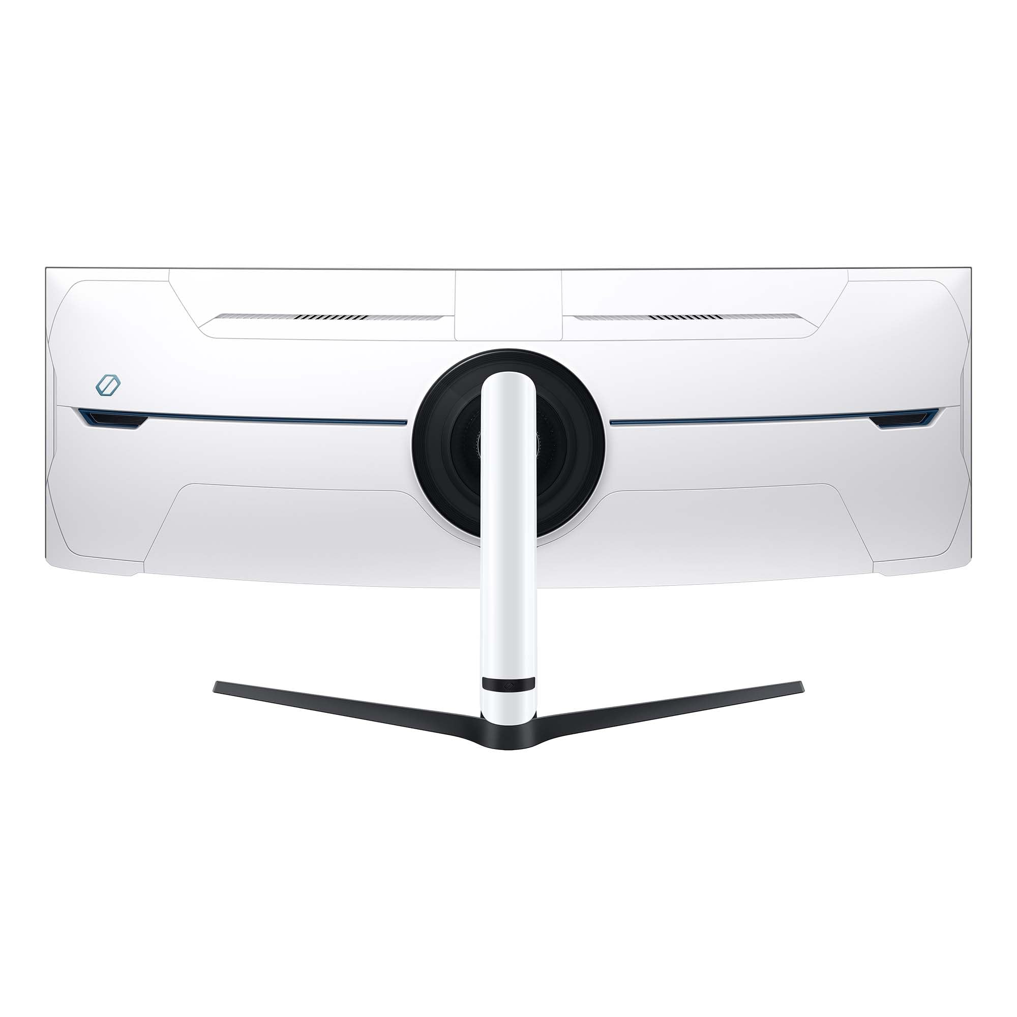 Samsung Odyssey Neo G95NC Curved Gaming Monitor, 57 Zoll, VA-Panel, 7.680 x 2.160 Pixel, Quantum Mini LED, Freesync Premium Pro, Bildwiederholrate 240 Hz, Reaktionszeit 1 ms (G/G), Weiß