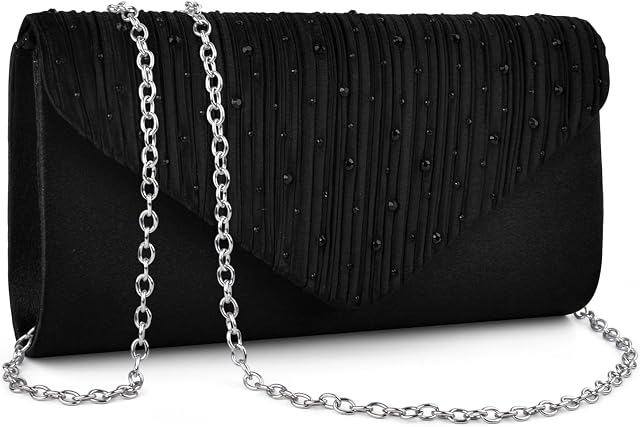 TINDTOP Clutch Purses for Women, Formal Evening Clutch Bags Sparkling Shoulder Envelope Party Handbags