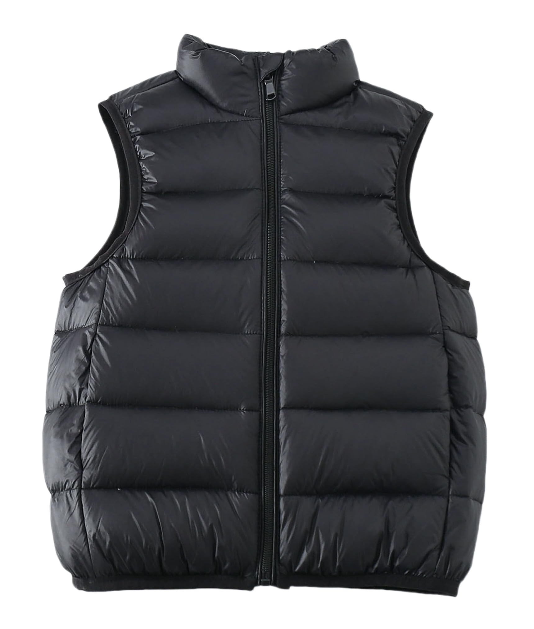 Maeau - Gilet Sans Manches Fille Col Haut Veste Chaude Légère Sans Manches Manteaux en Duvet Enfants Garçon Gilet en Duvet Printemps Automne Hiver 2-12 Ans