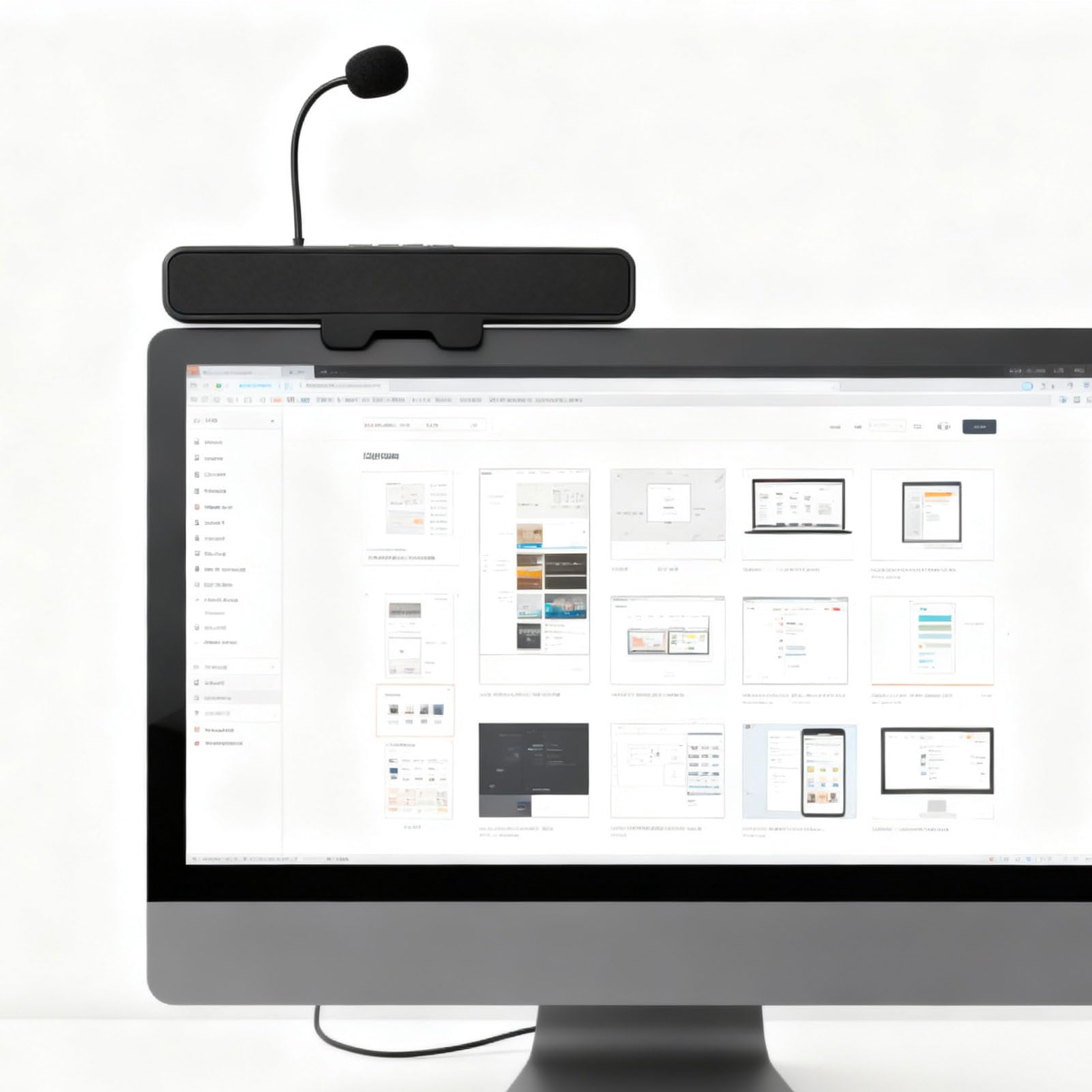 Annadue Altoparlante per Computer USB con Microfono, Altoparlanti Monitor per PC, Altoparlante per Conferenze e Microfono per Chiamate in Ufficio a Casa, per Zoom, Teams, Skype, PC,