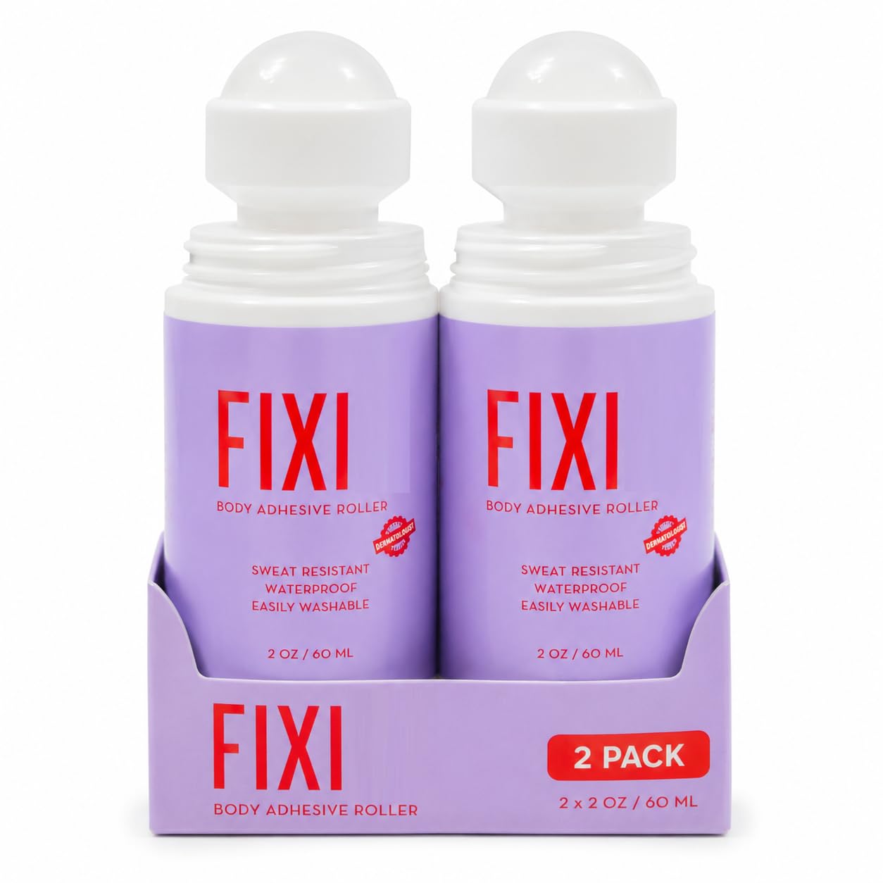 Fixie Body Adhesive Roller 60 ml | Skin-Safe Body Glue for Clothing & Fashion Fixes | Invisible Hold for Outfits, Saree, Blouse & Dresses Adjustments, 60 ml, 2 Pack-image-36