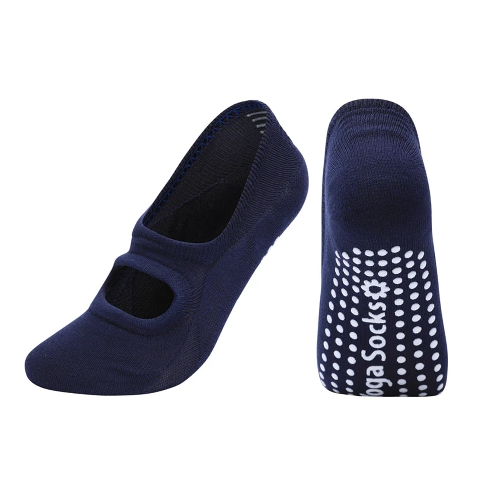 Calcetines de yoga Calcetines de Yoga transpirables for mujer, medias antideslizantes de silicona for Pilates, algodón, sin espalda, for Fitness, baile, Ballet, zapatillas deportivas transpirable y li