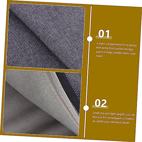 Funda para laptop TEHAUX en poliéster gris miniatura 2