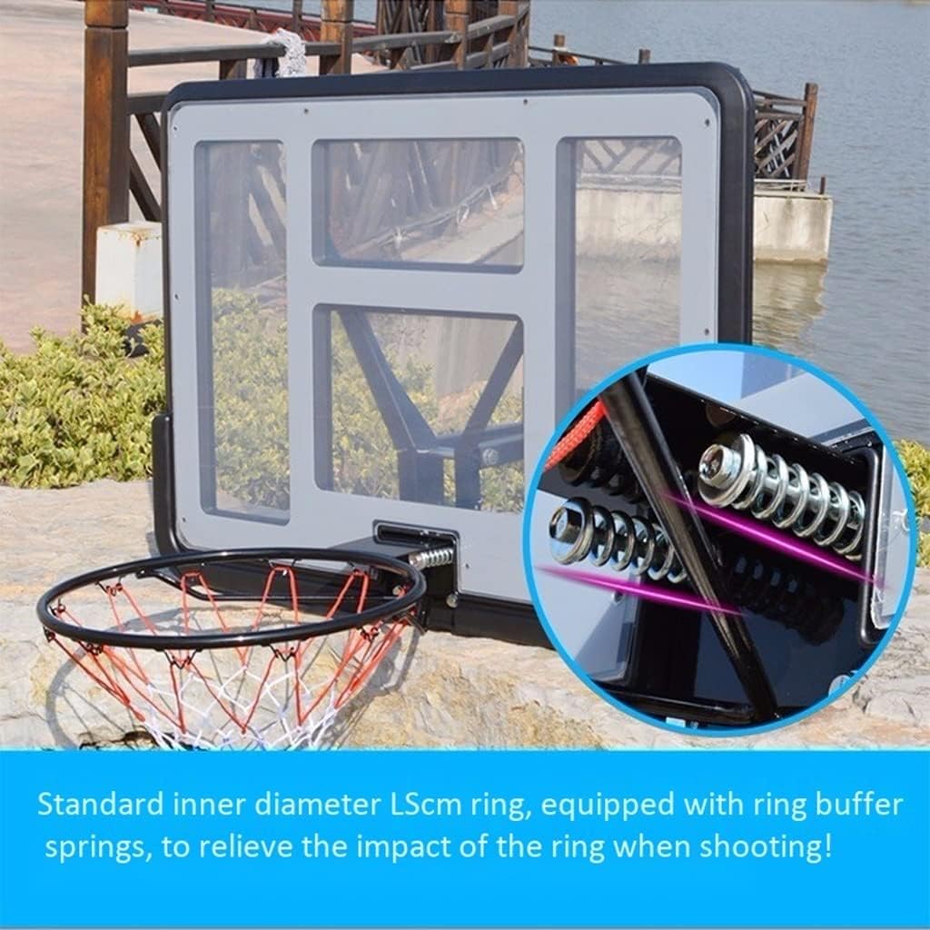 Wall-mountedBasketball+Rim Mini Basketball Hoop for Kids Adults Teens,Wall-Mounted Basketball Rim Easy to Install (43.3x29.6 Inches) Suitable for Indoor and Outdoor backboards
