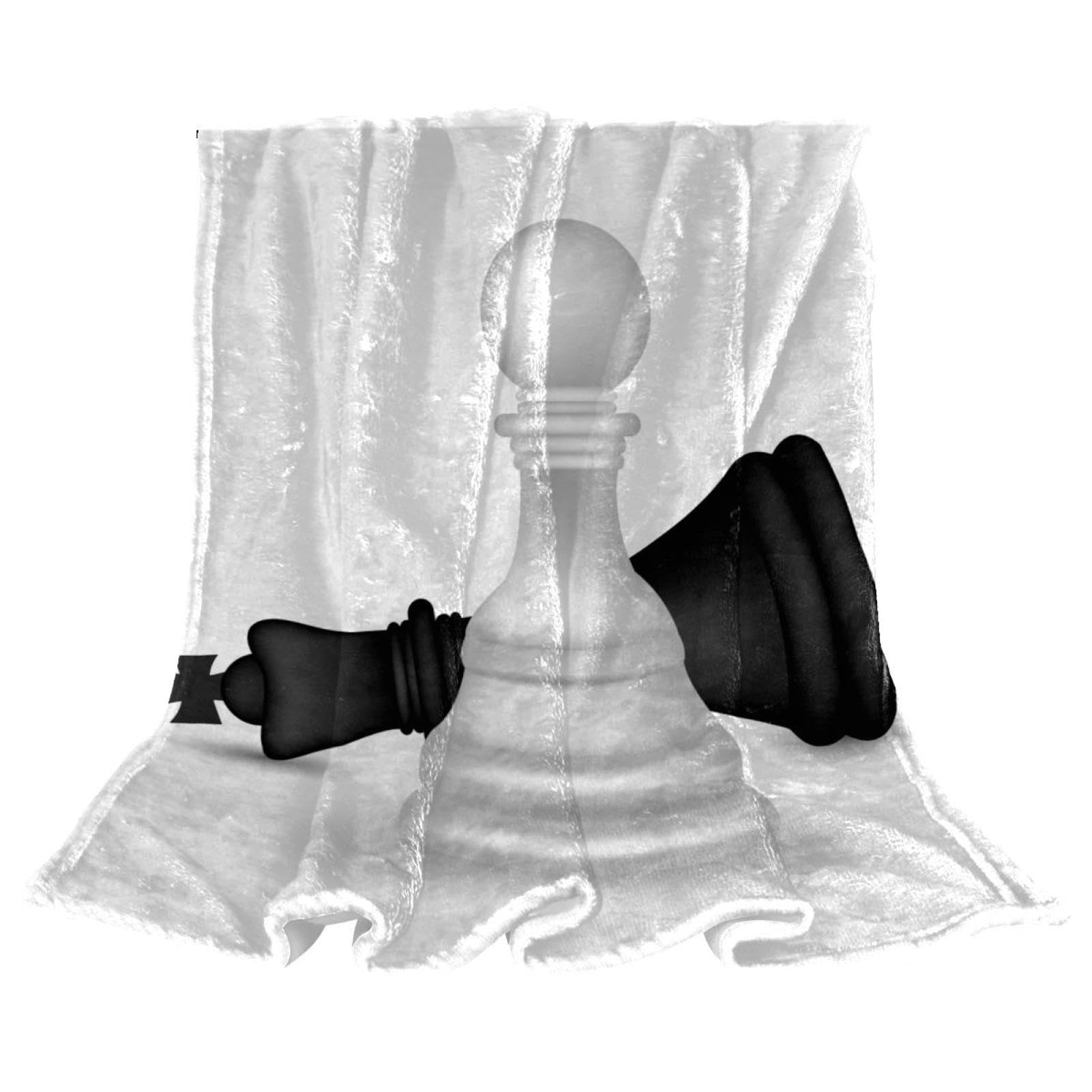 Couverture lit et salon motif échecs le cadeau parfait pour joueur et passionné