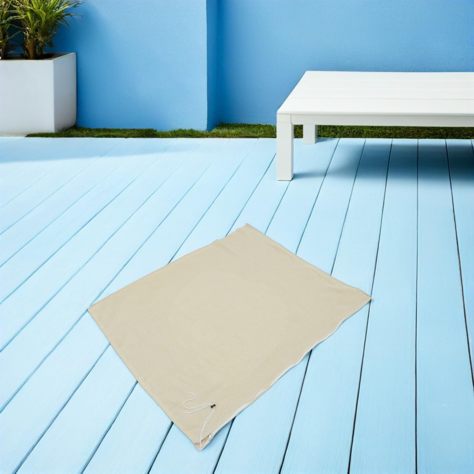 Hemobllo Copertura per Piante da Esterno 2 Pezzi in Lino Beige, Traspirante | Inverno e Vento, Struttura Riutilizzabile per Vaso e Arbusti, Protezione Antigelo Cordino