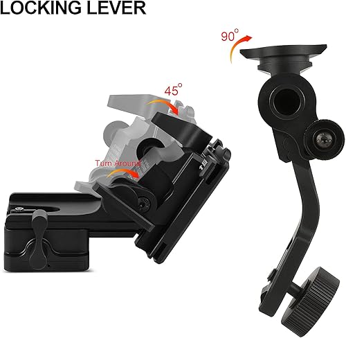 Miniatura 5 de Gexmil PVS - Gafas de visión nocturna con brazo 14 J NVG, montaje de casco de metal, soporte de rinoceronte, compatible con todos los modelos de