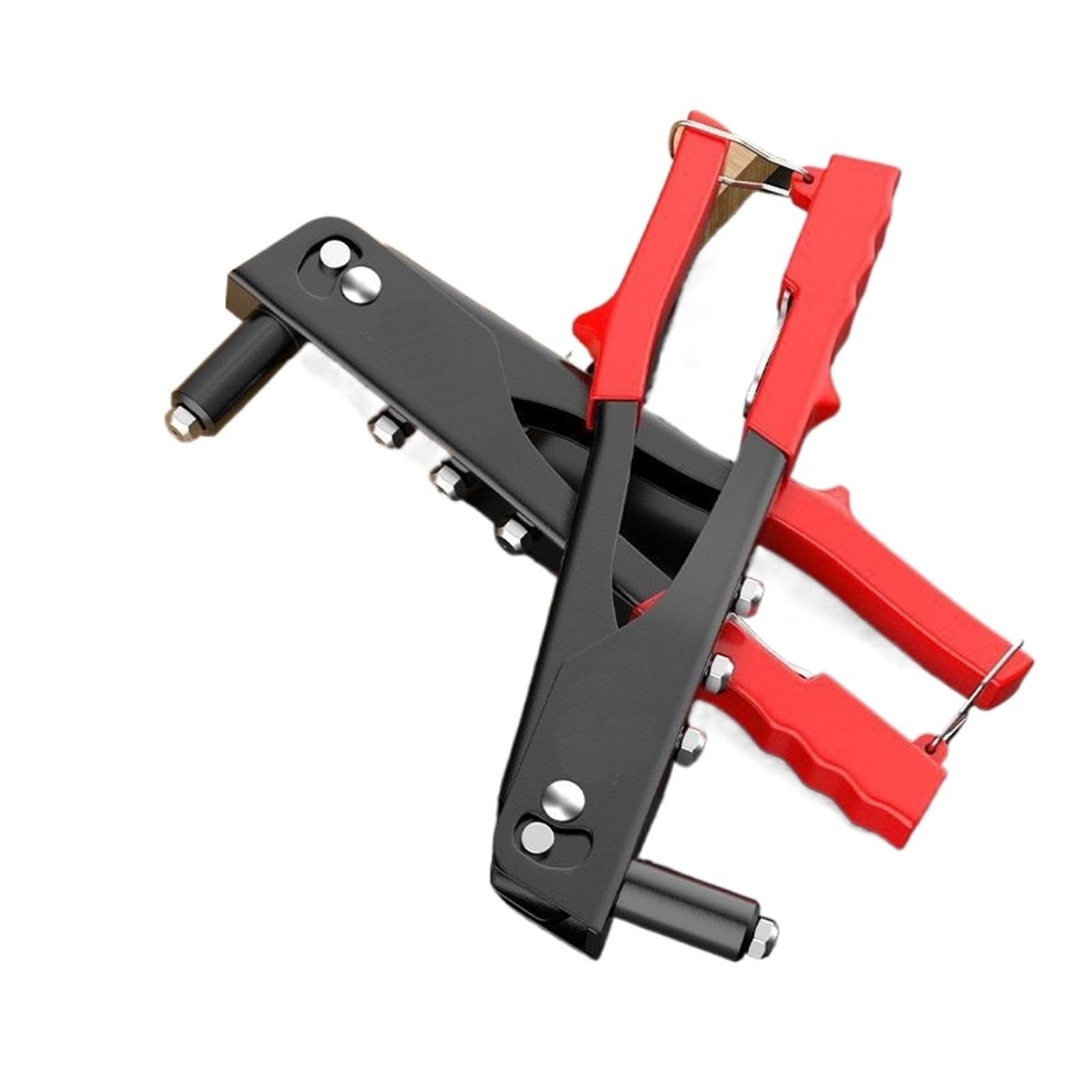 Heavy Duty Rivet Gun Hand Riveter Pop Rivet Gun Assortment DIY Automotive Furniture Marine Repairs Blind Rivets Guns Nuts Tools(B)