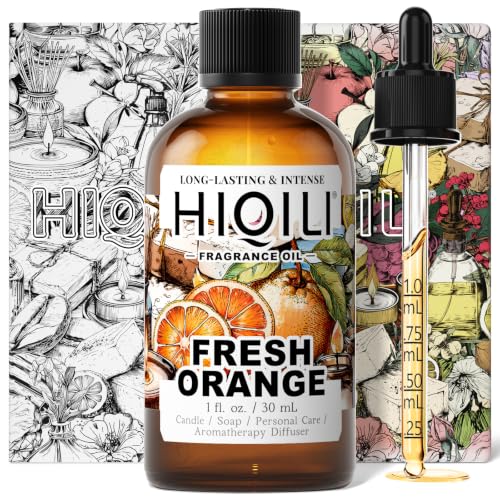 Image of HIQILI Fresh Orange Fragrance Oil - 1 Fl Oz