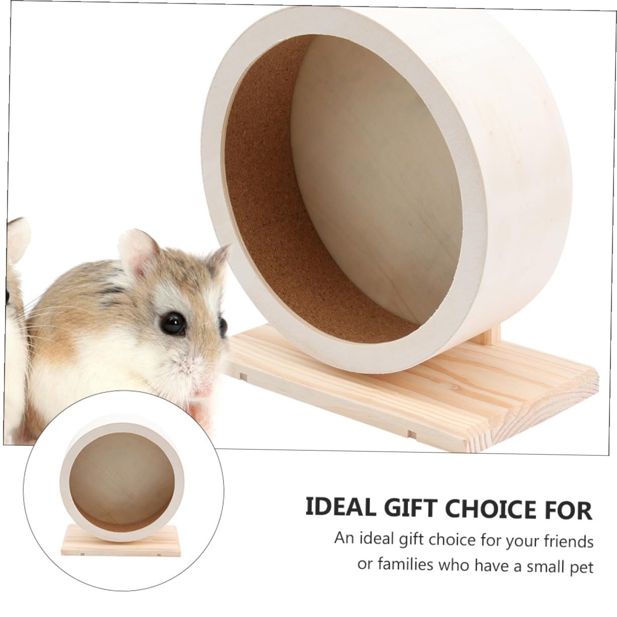 Hamster Laufrad mit Geräuschloser Funktion und Stabilem Ständer Leises Kleintier Sportspielzeug für Hamster und Andere Kleine Haustiere