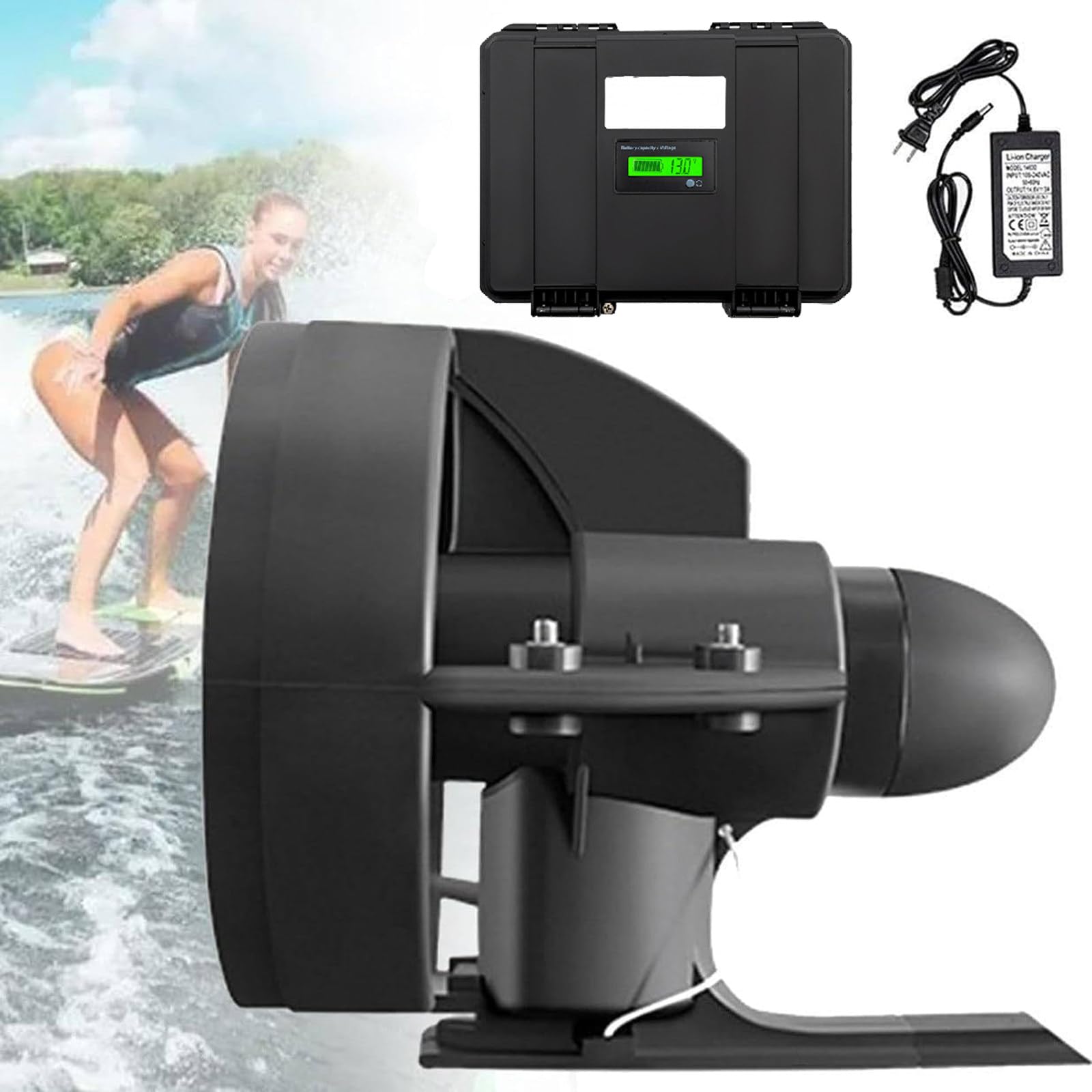 GAYAYAS Electric Motorized Surfboard Propeller Propulsion, Electric Motorized Fin 216W