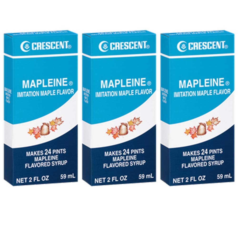 Crescent Mapleine Imitation Maple Flavoring 2oz Bottle - PACK OF 6