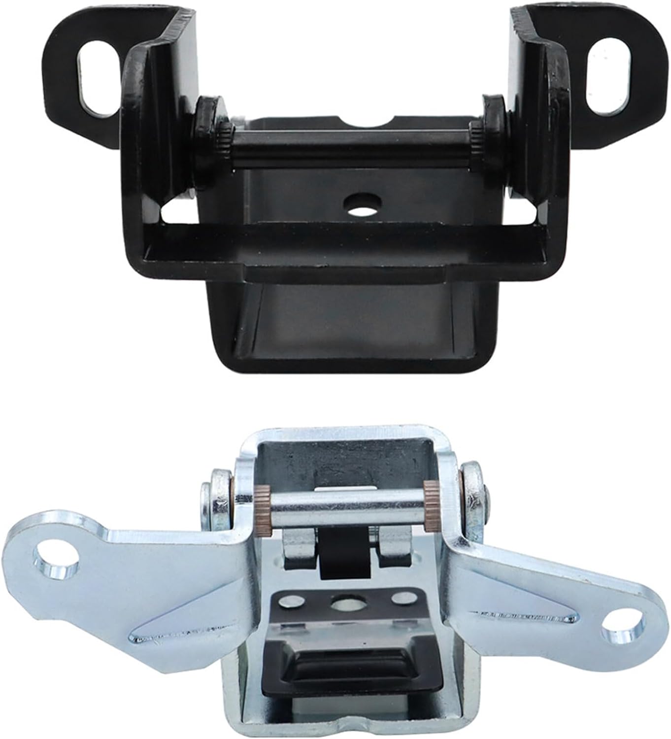 2-Pack Left Right Door Hinge Upper Lower Set for 1980-1996 Bronco F150 F250 - Steel, Standard, Unfinished