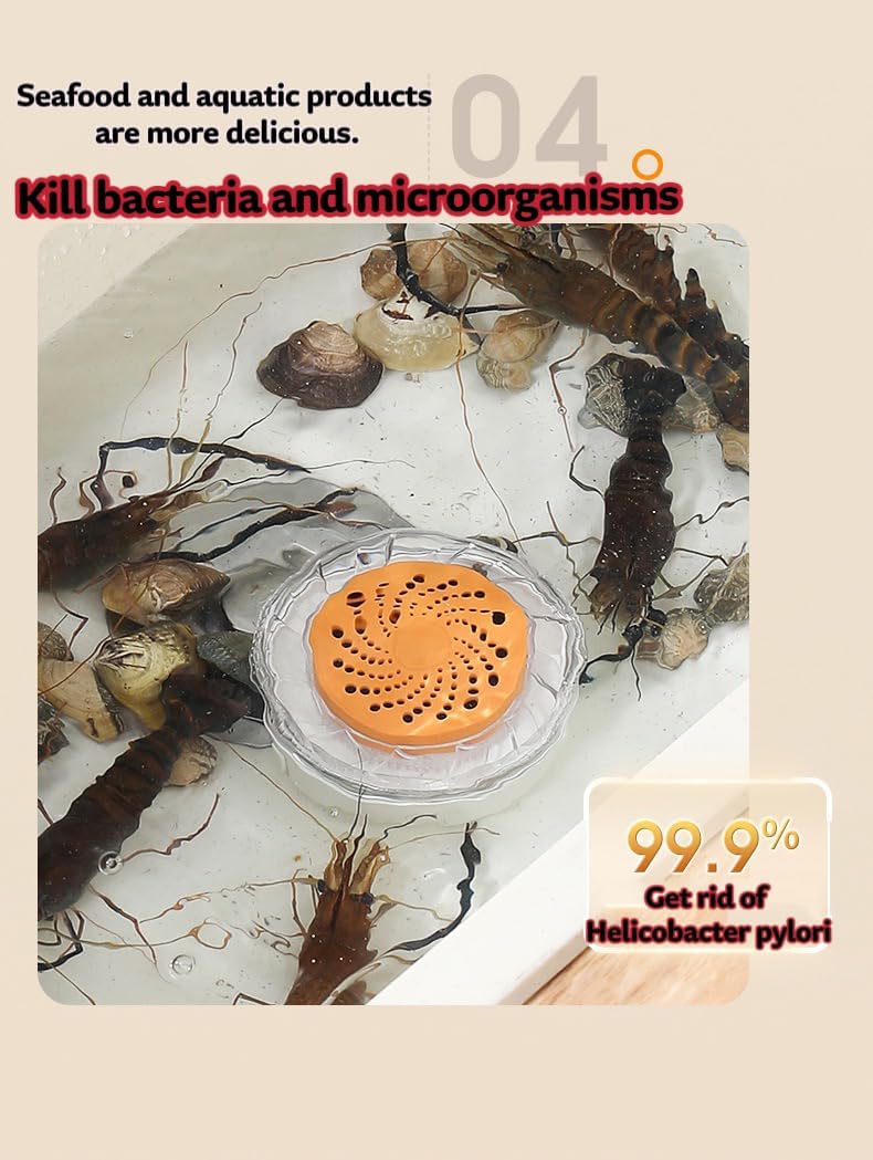 Fruit and Vegetable Cleaning Machine, Portable Wireless Charging Fruit and Vegetable Cleaner, Waterproof, Multi-Purpose Purifier for Fruits, Vegetables, Meat and Seafood