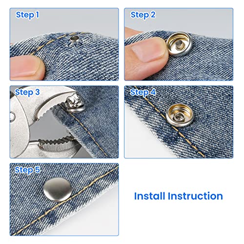 Sopnom Heavy Duty Snap Fastener Tool Adjustable Snap Button Kit Tool Vice-Grip Tool, Includes 10 Sets 15Mm Snaps For Boat Cover, Replacing Metal Snaps, Repairing Boat Covers, Canvas, Sewing, Tarps #TOP3