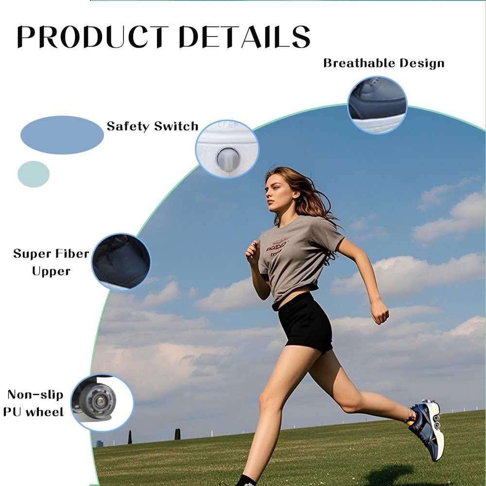 Patines 2 en 1 Retráctiles para Mujeres Y Jóvenes, Patines Ajustables para Caminar/Patinar