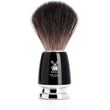 MUHLE RYTMO Black Fiber Luxury Shaving Brush - Perfect with Soaps and Creams