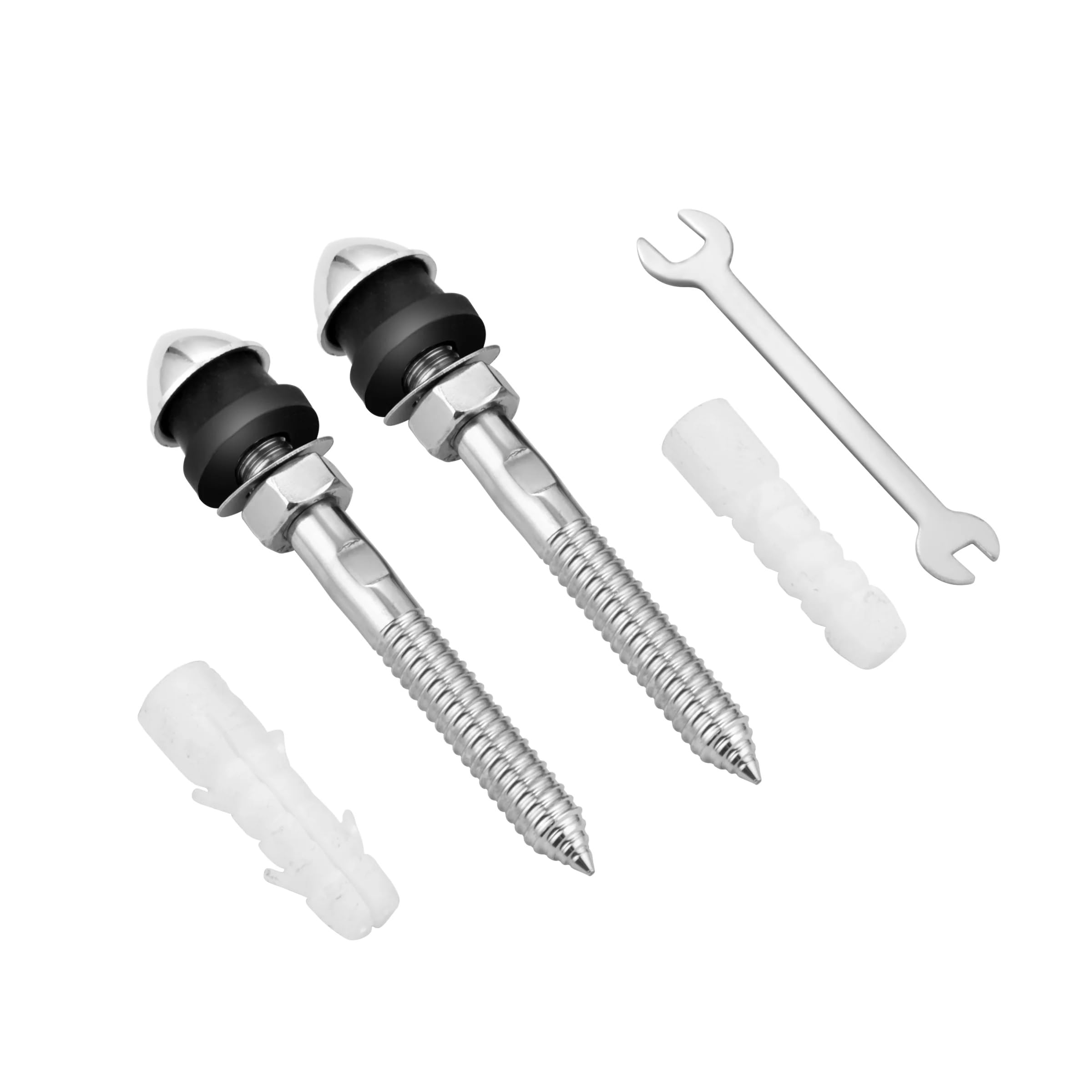 Ruhe® Rag/Rack Bolt | Premium Quality Stainless Steel Rag/Rack Bolt 16 MM X 9" | with Brass Nut for Toilet Commode/Seat | (with Full Accessories) (B096TWKZYB) Amazon Price History, Amazon Price Tracker