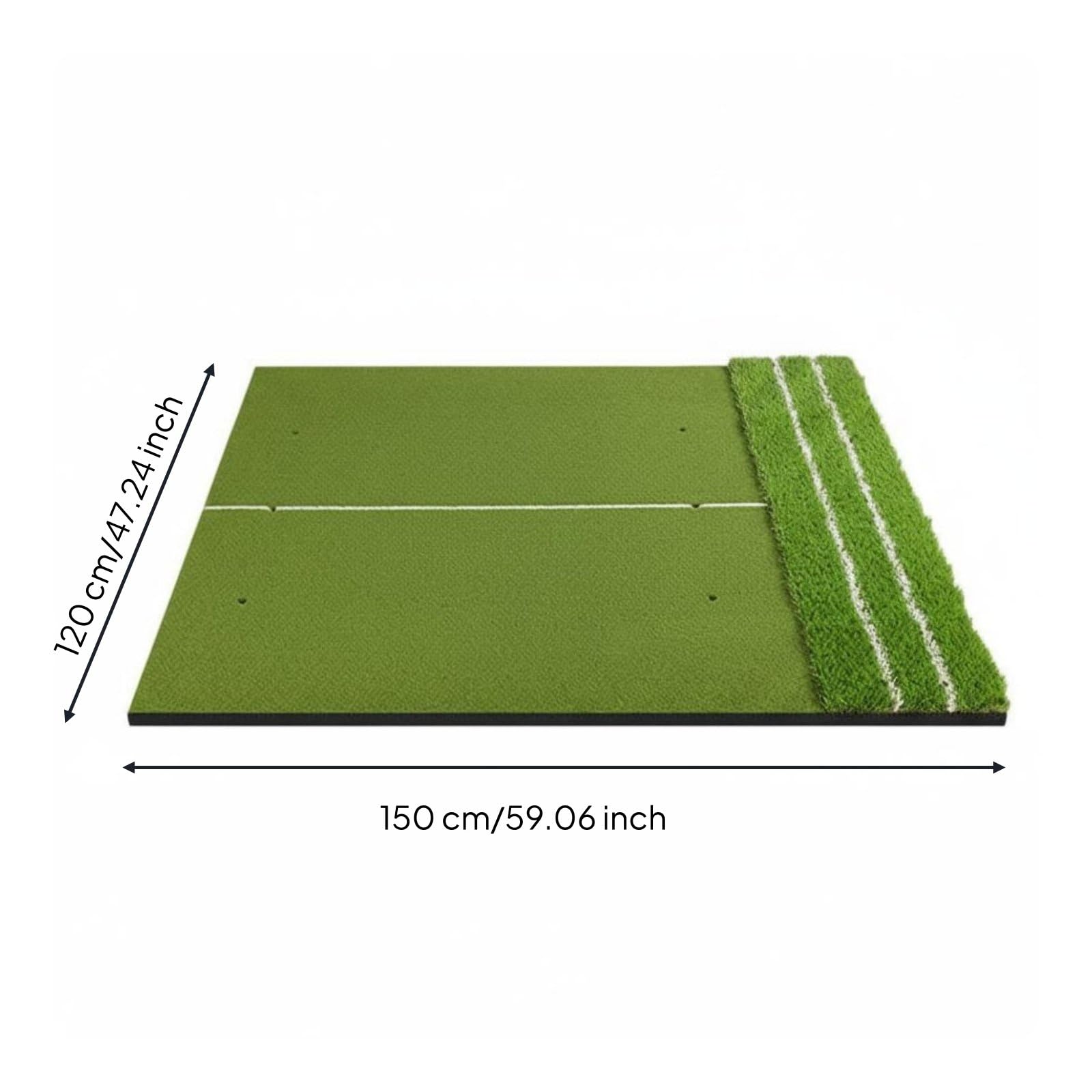 Generic Training Tappeto da Golf Allenamento Materassino Battuta Base Eva Sintetica Antiscivolo Adatto per Pratica in Casa Giardino Principianti E Professionisti, 120 150cm, ConLineaGuida