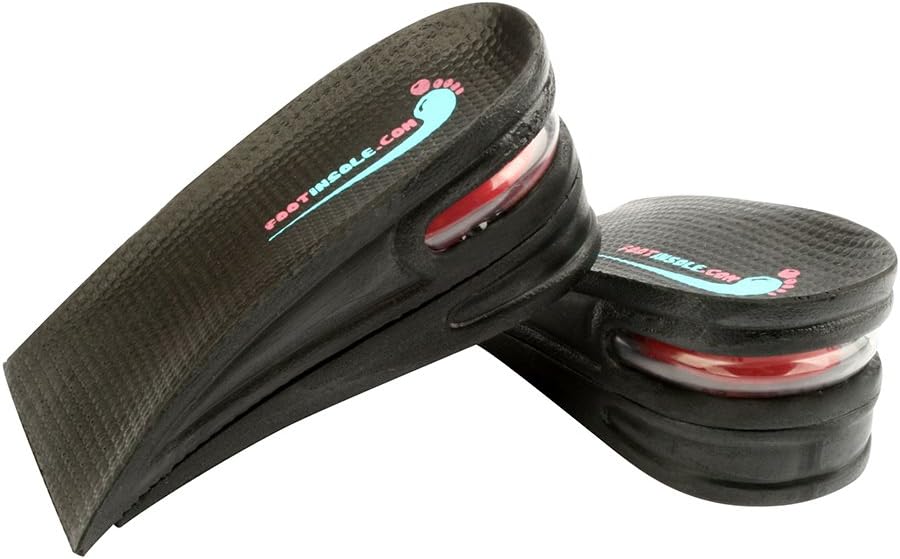 footinsole Air up Height Increase Elevator Shoe Insoles Heels Inserts for Men and Women (2 Layers (2" UP))