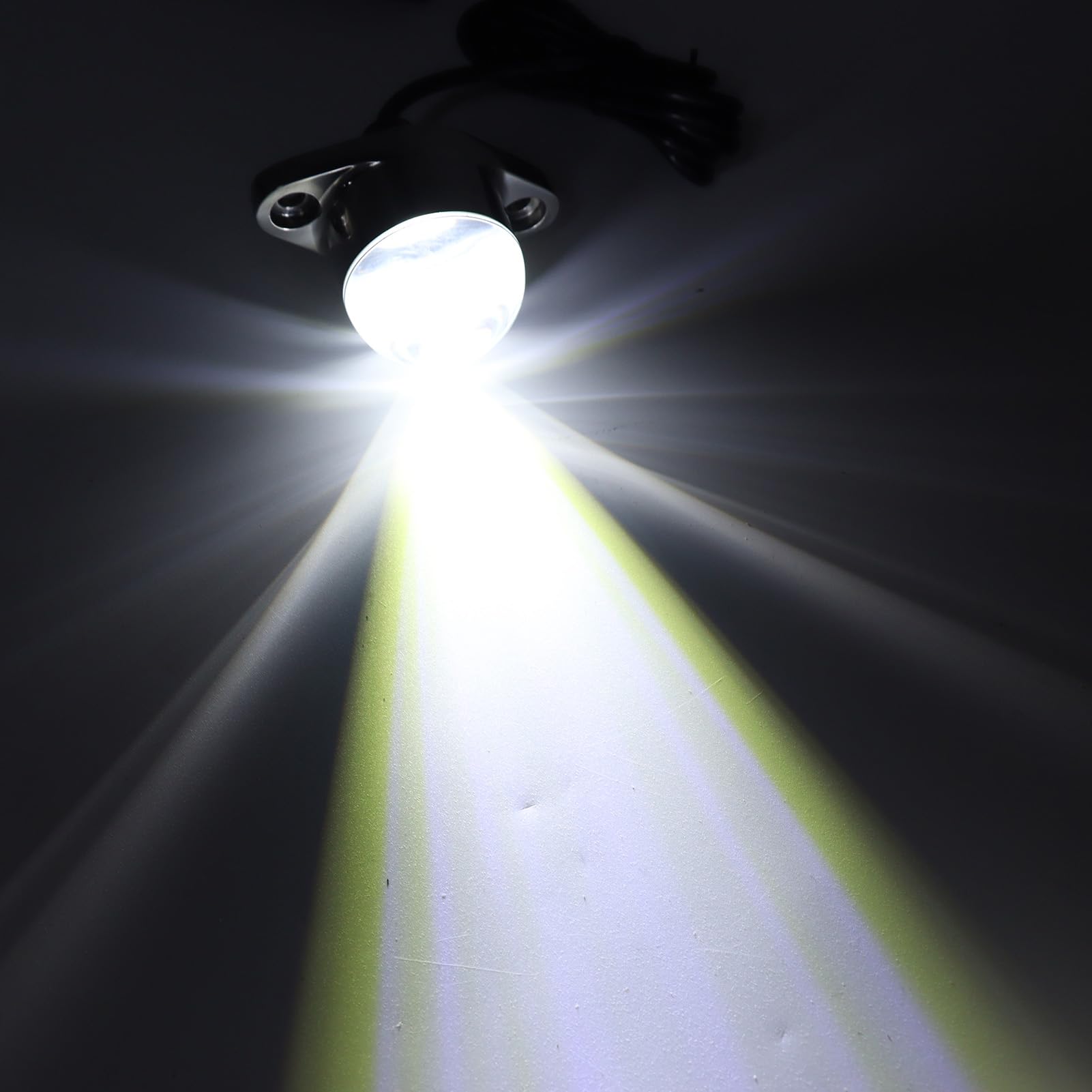 Luz Submarina LED, Construcción de Acero Inoxidable Sólida y Duradera, Iluminación Marina Submarina de Fácil Instalación para Barcos (luz blanca)