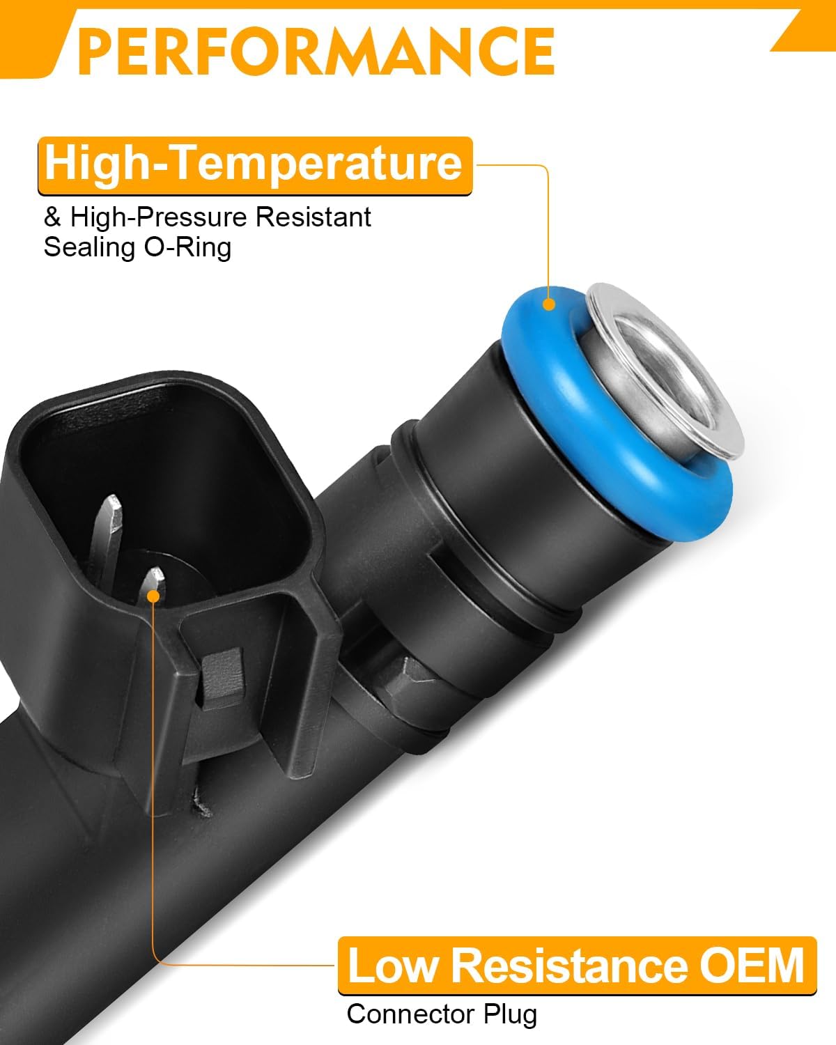 0280158001 Fuel Injectors For:-Ford Expedition E150 E250 E350 E450 Club Wagon Super Duty V8 5.4L 2003 2004 2005 2006 2007 2008 2009 High Performance Fuel Injectors Set of 8 Replace 82211167