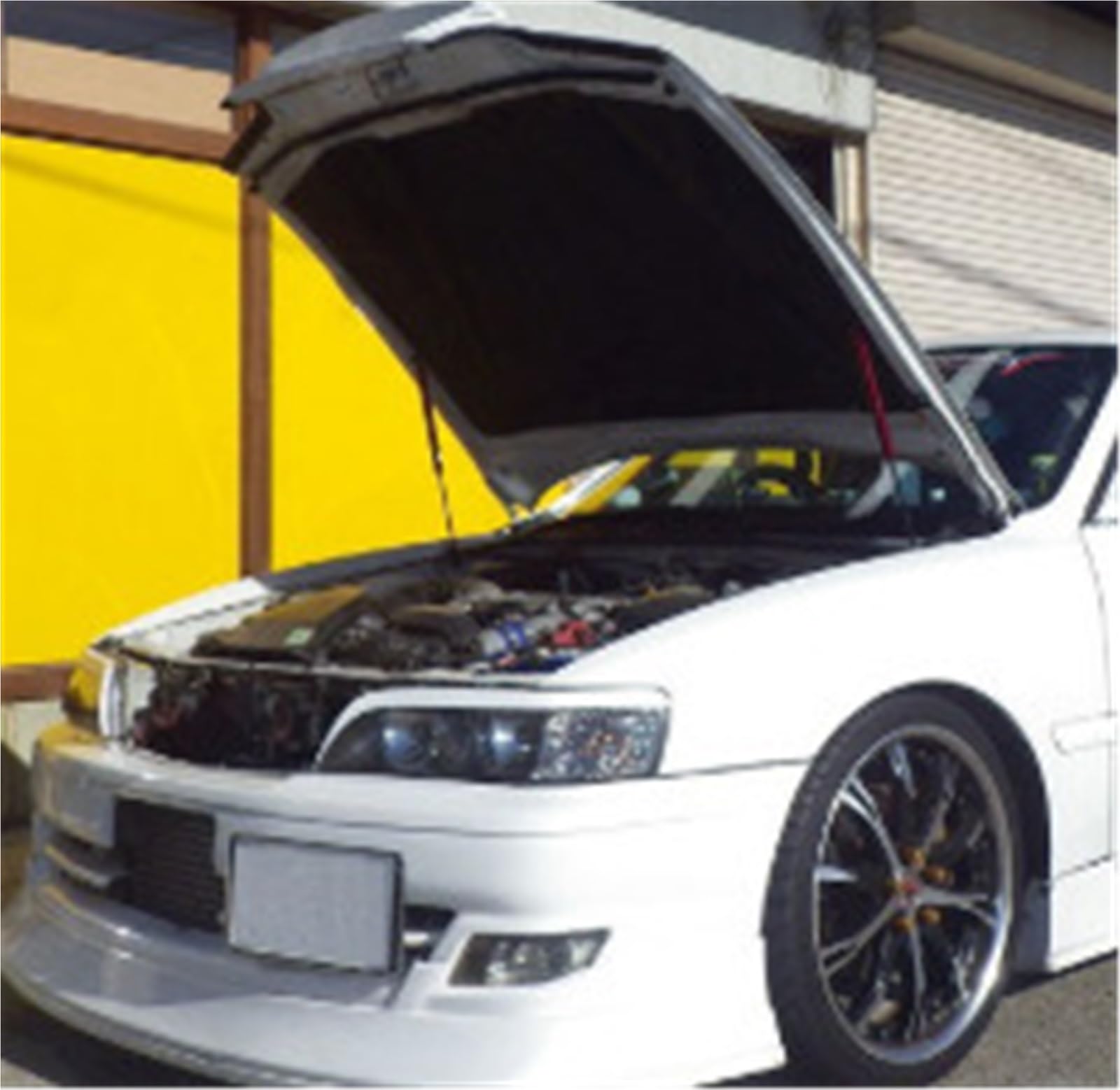 Amortyzator gazowy sprężyna gazowa Włókna węglowe podtrzymujące maskę z amortyzatorami pasujące do sedana Toyota Hunter JZX100 z lat 1996-2001(Black carbon fiber)