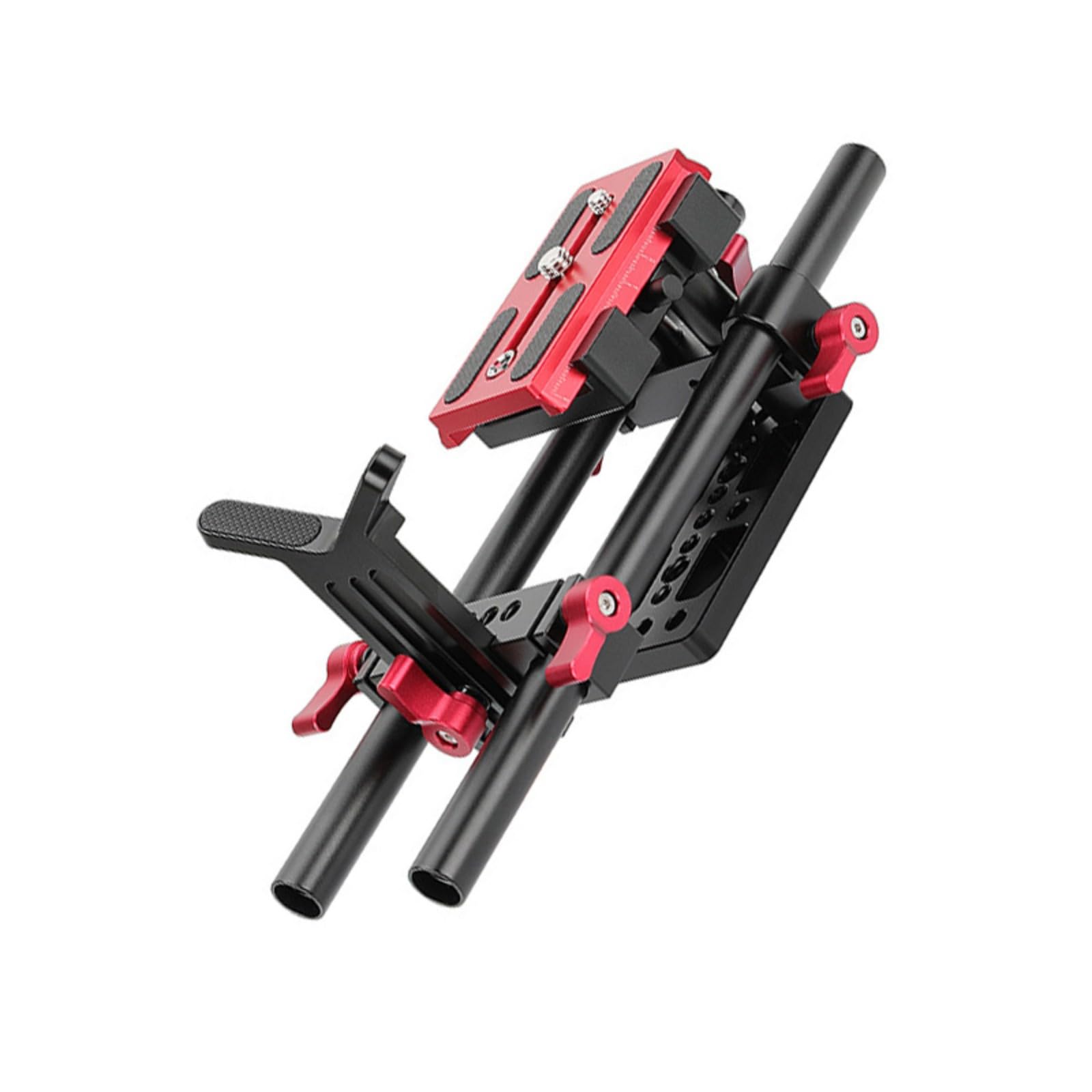 DSLR - Supporto a spalla per obiettivo a sgancio rapido, supporto per treppiede da 1/4 3/8 a vite per fotocamere DSLR