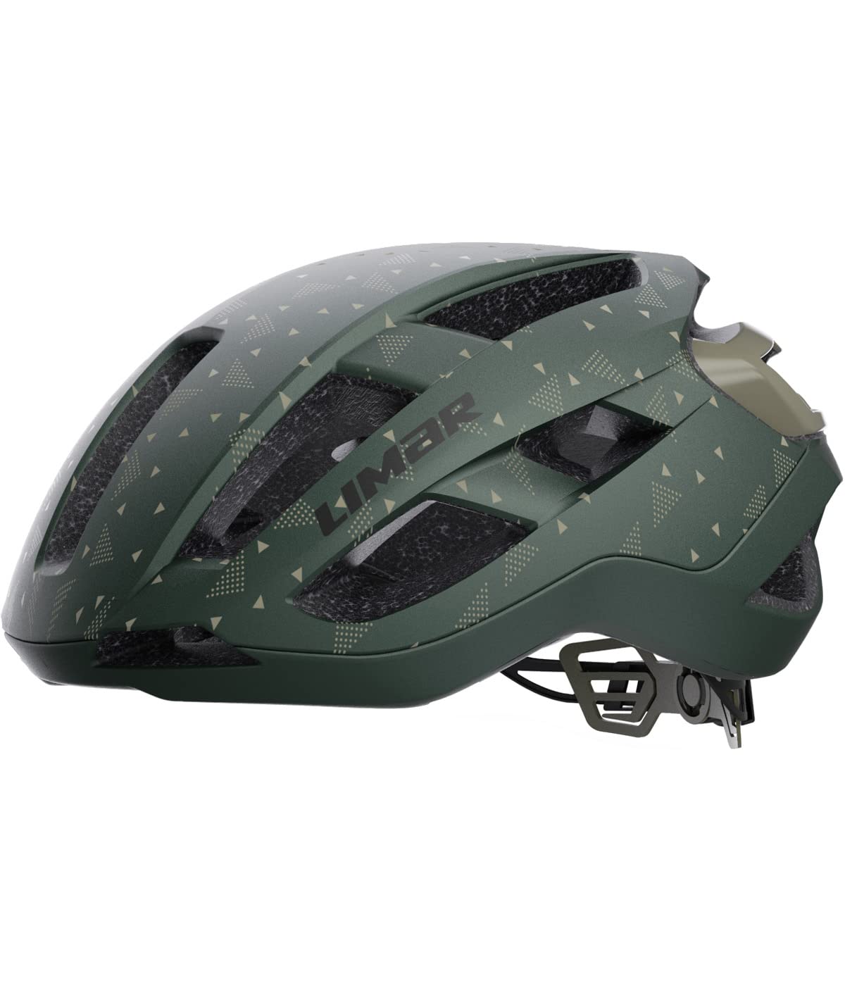 Casque Limar Air Star 90's Vert Mat – Taille L – Adulte Unisexe – Triple Coque, 19 Entrées D'air, Lumière LED Incluse