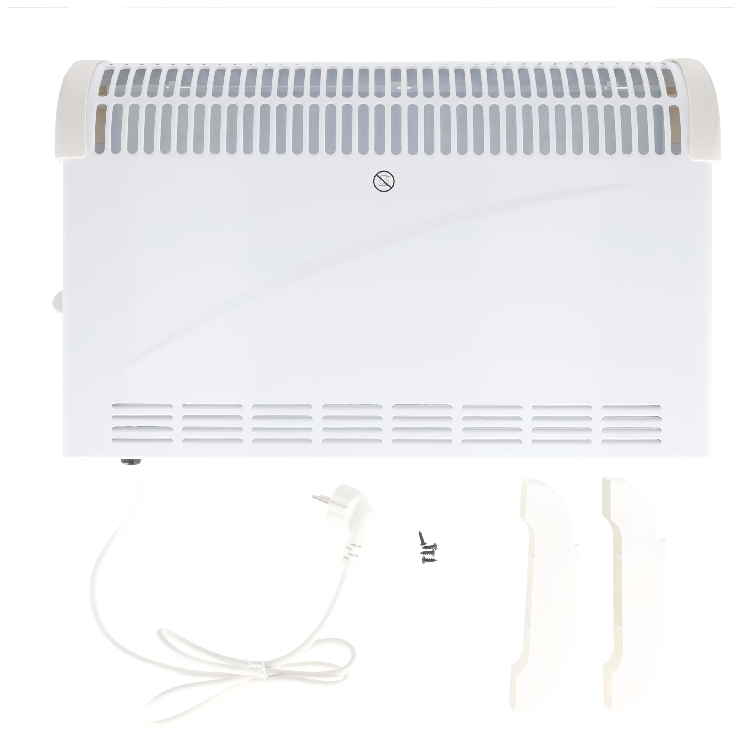 Calefactor convector con 2000 W de potencia, DESCON, protección antivuelco, termostato, protección contra sobrecalentamiento, fácil manejo y transporte, para calefacción adicional eficiente