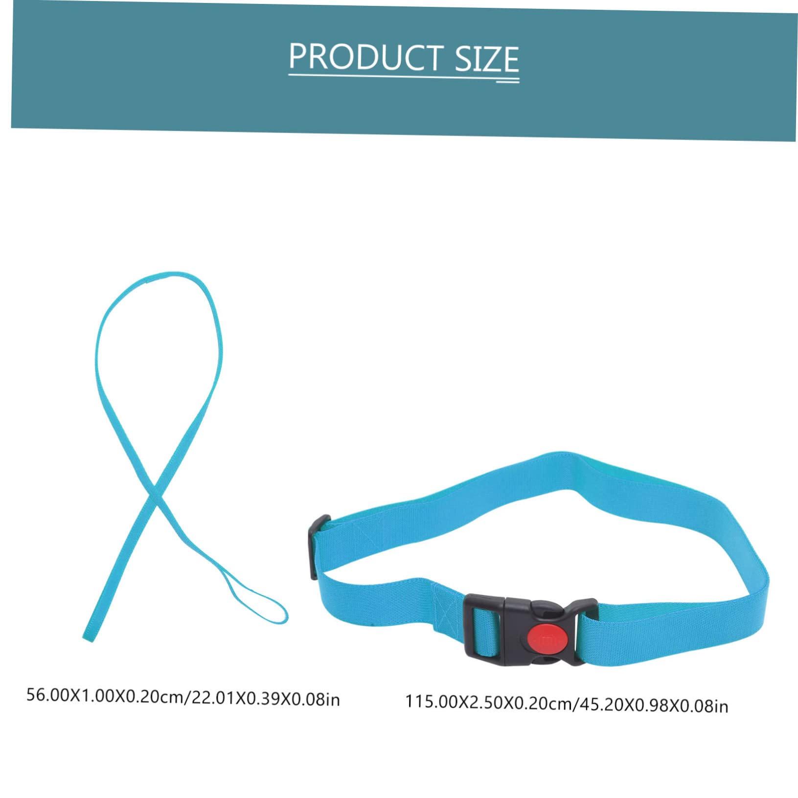 BRIGHTFUFU Set Swimming Belt Adult Strap 2pcs Water Strap for Swimming Tether Belt