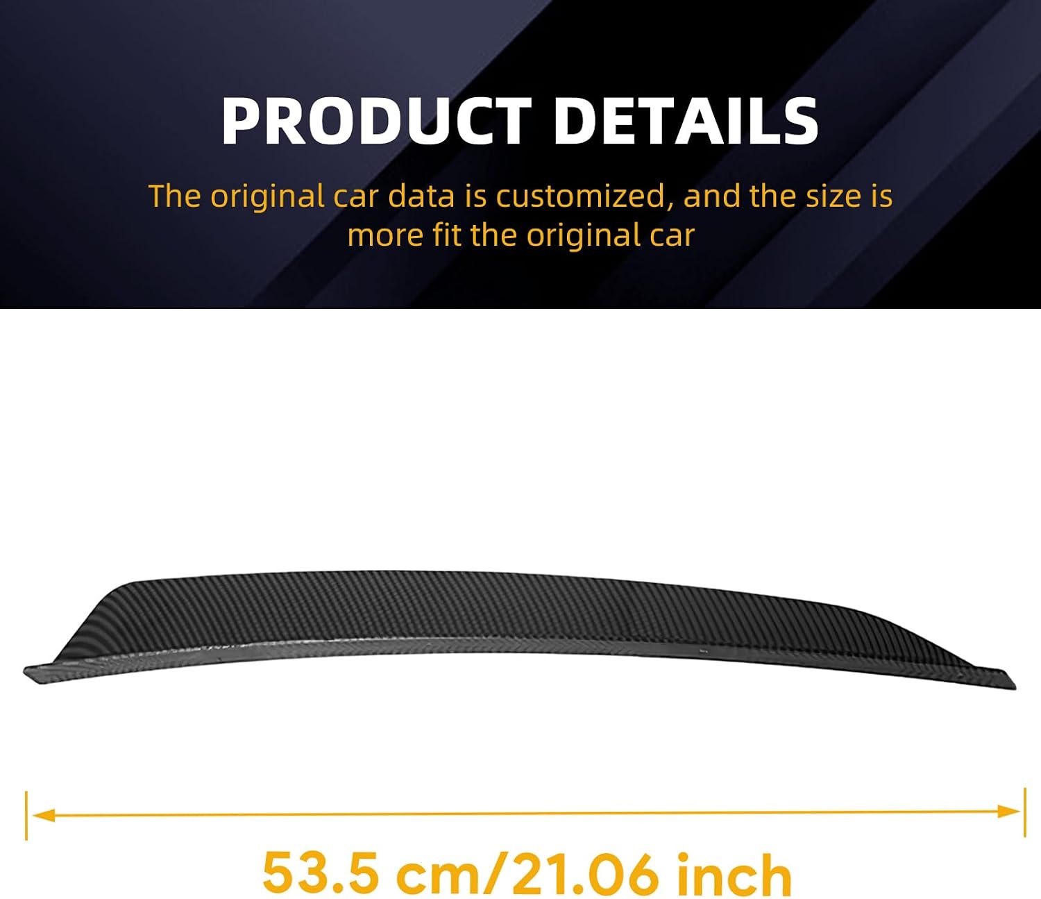 for 2020-2025 BMW M3 G80 Spoiler on Both Sides of The Roof, Carbon Fiber ABS Spoilers Rear Trunk Wing 3 Series Car Accessories UV Resistant