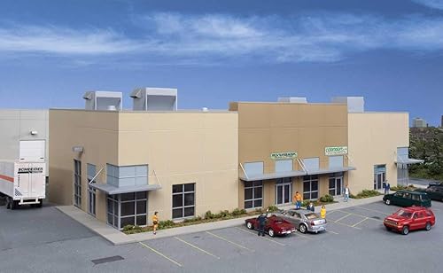 Walthers Cornerstone HO Scale Model Kit - Centro de negocios pequeño, multicolor