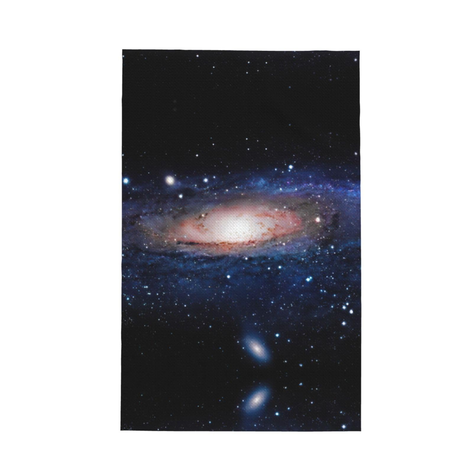 Xxahnbm Black Starry Sky Universe Space Print Waffle Kitchen Towel,Absorbent Hand Towel