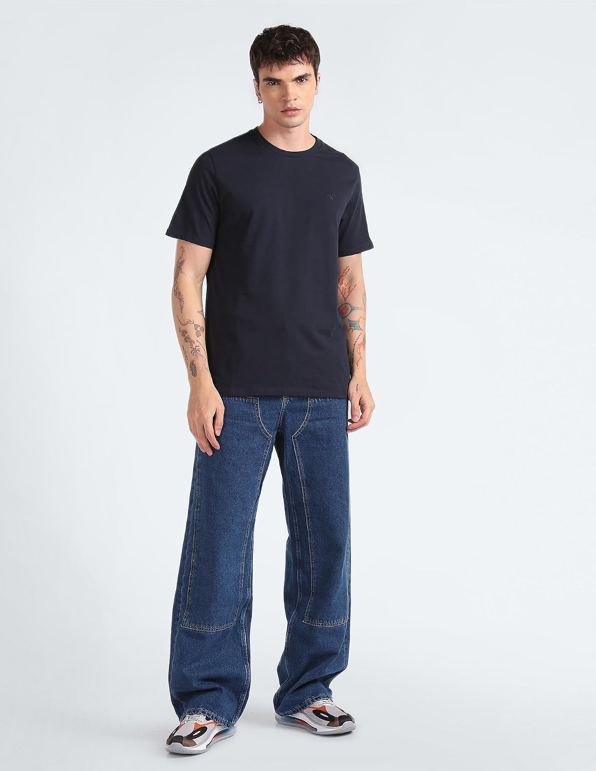 Calvin Klein Short Sleeve Smooth Cotton Crew Neck Tee