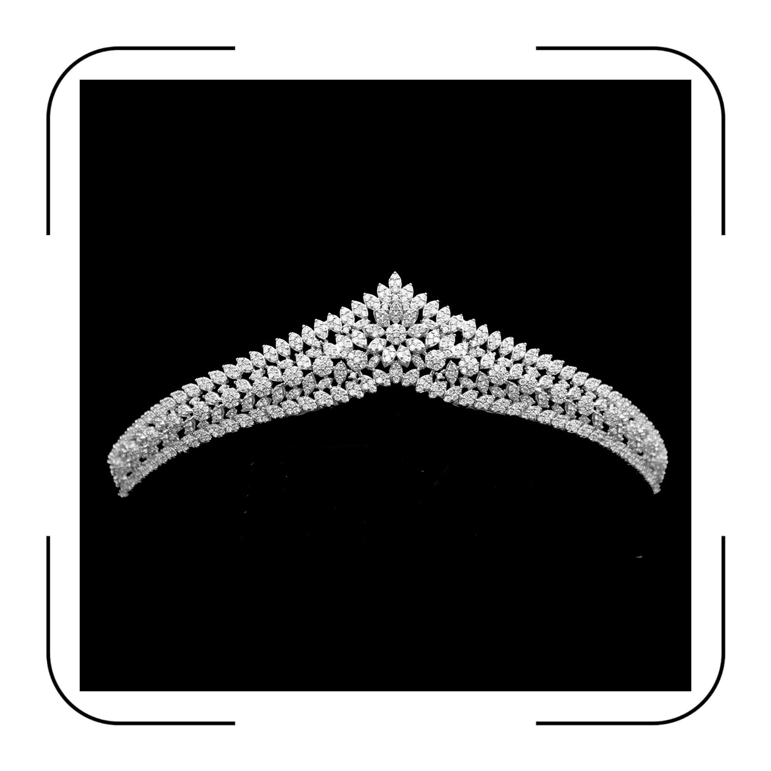 Tiaras de boda con circonita cúbica para novia, pequeñas y dulces de 16 cumpleaños, graduación, reina, coronas, concursos, coronas para 15 años, quinceañeras 2023, accesorios para el cabello de plata