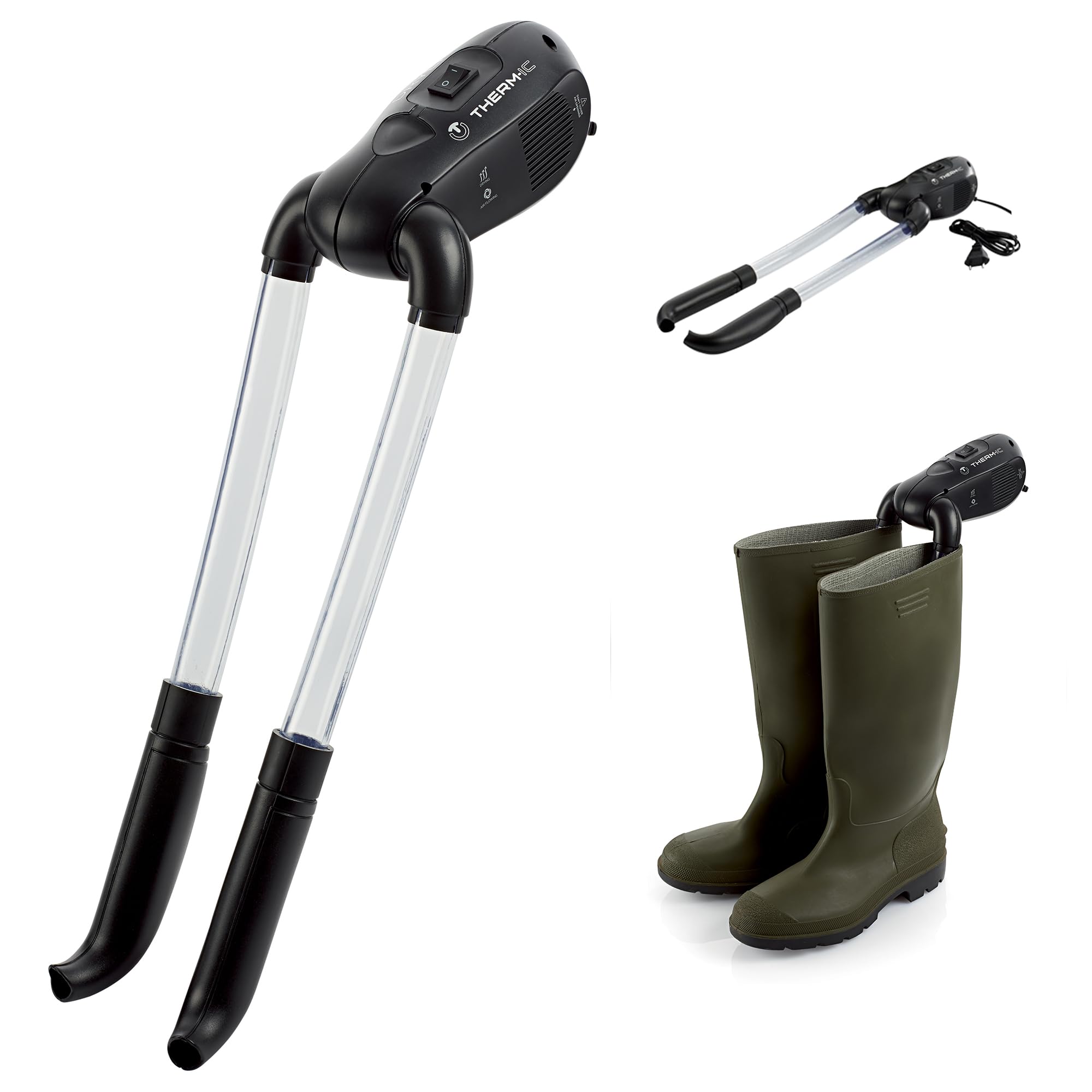 Therm-ic ThermicDryer Plus (EU) Dorosły Unisex Suszarka do butów, Czarna/Biała, FR: Jeden rozmiar (rozmiar producent: jeden rozmiar)