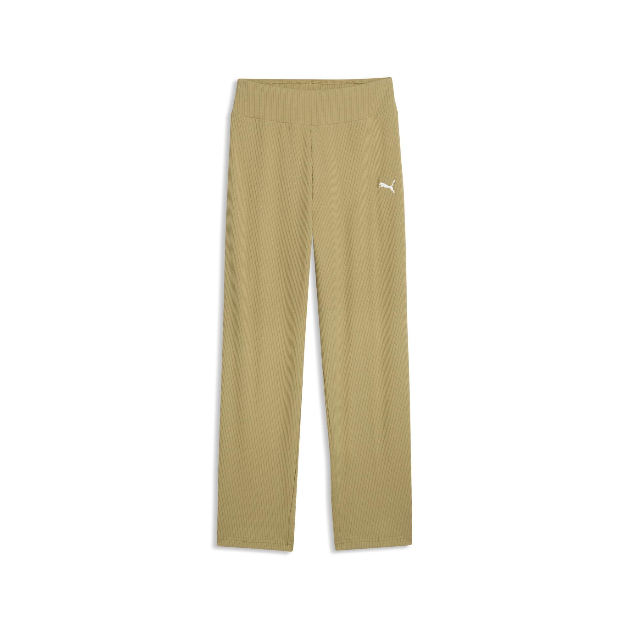 Pantalon tricoté Puma Ess Elevated droit et côtelé à taille haute - 3