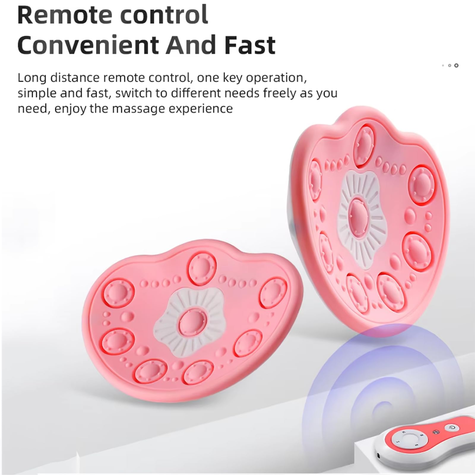 Stimolatore Riscaldante per Massaggio al Seno, Dispositivo Elettrico per L'ingrandimento del Seno Massaggiatore per Potenziamento del Seno, 3 Livelli di Forza E 4 modalità