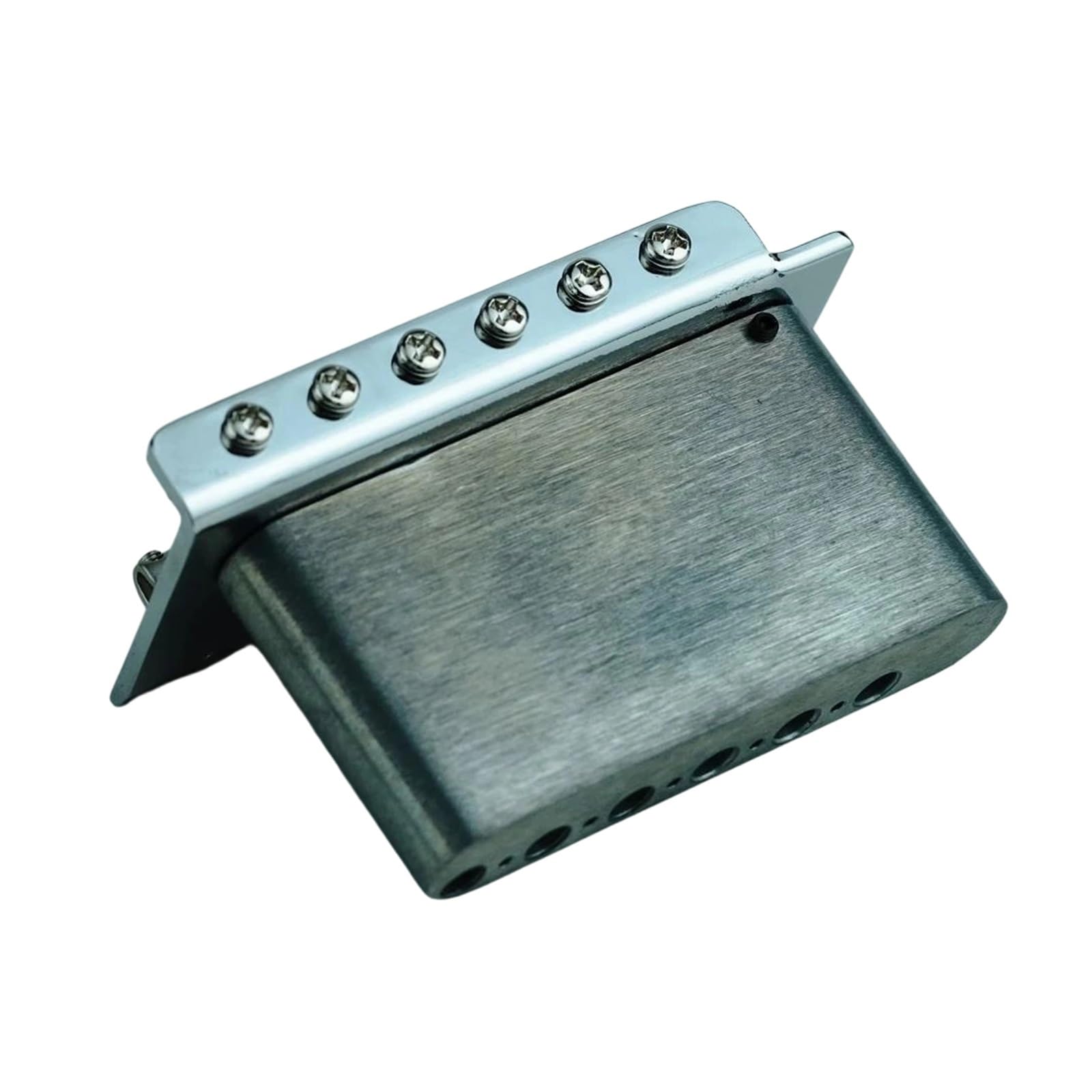 Accesorio Profesional De Puente Trémolo Plateado Cromado Para Guitarras Eléctricas Espaciado Entre Cuerdas De 10.5 Mm Puente De Guitarra Profesional