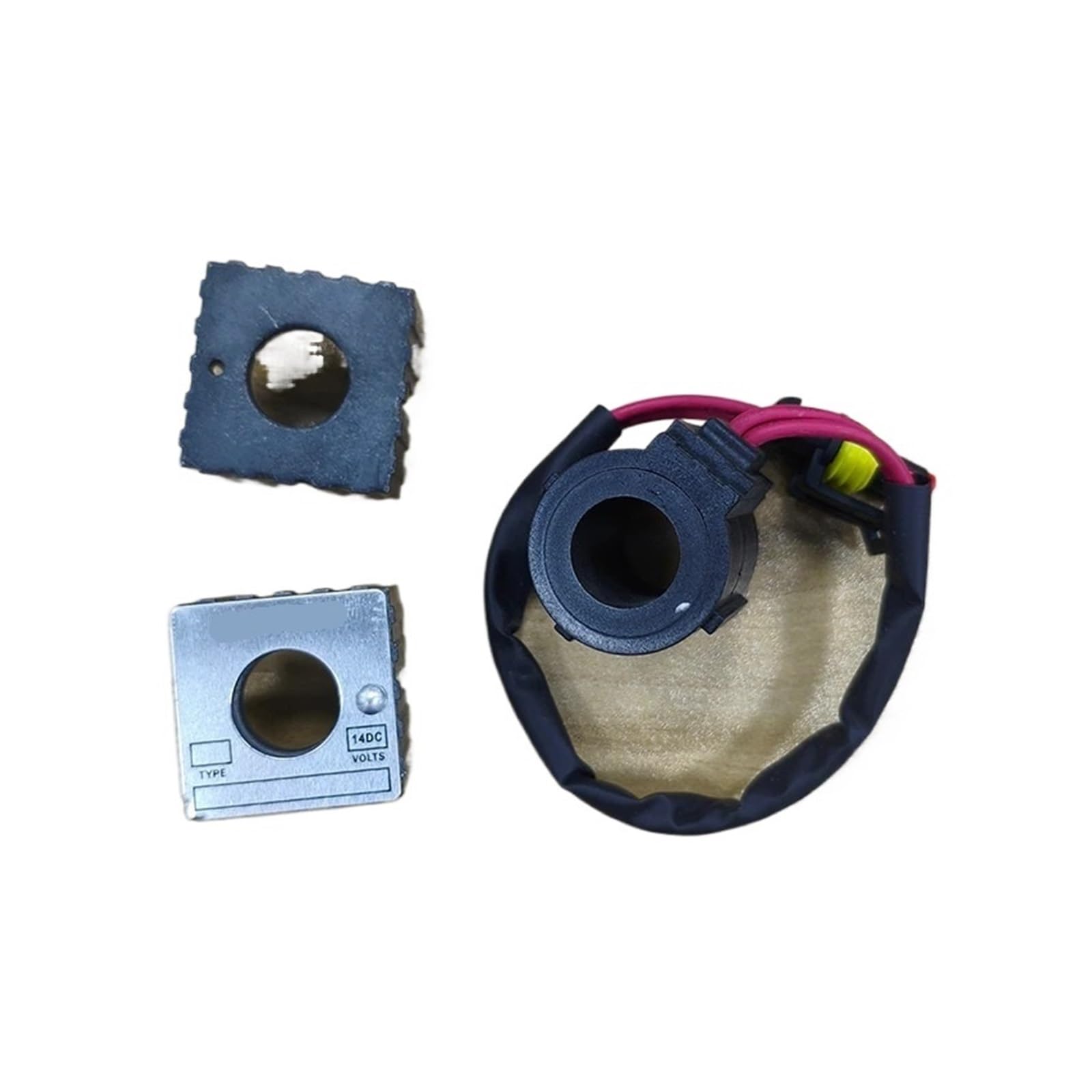 Xgteahhc Dc12v 1 Pcs 906 908 913 Excavator Solenoid Valve Coil Safety Lock 60/65/75 Inner Diameter 16Mm Height 42Mm