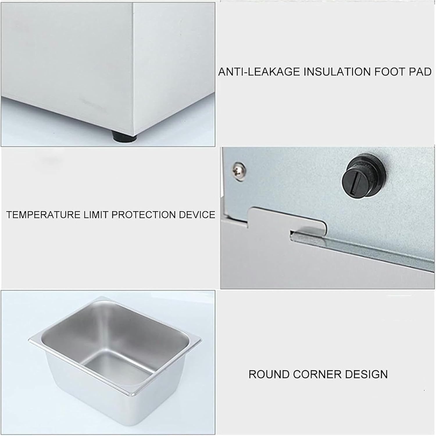 20L Commercial Electric Deep Fryer with 2 Fry Basket High Capacity Professional Countertop Deep Fryers, for French Fry Restaurants Fast Food Stands Snack Bars, Parties~/