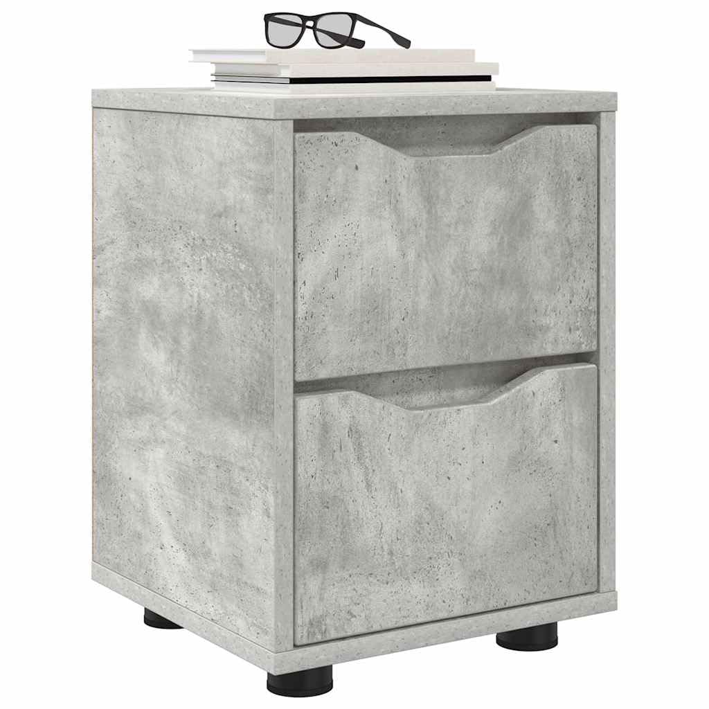 Table de chevet gris béton vidaXL : Créez une ambiance de chambre moderne et chic