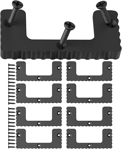 Para Tacos Milwaukee Packout, 8 Piezas Cleat 'n' Feet Tacos Compatibles con Sistema Milwaukee Packout, Sistema de Almacenamiento de Caja de Negro