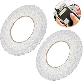 Estink Fita Dupla Face Forte 2mm 3mm 5mm Fitas Adesivas para Reparo de Tela de Telefone Com Revestimento Acrílico Em Tecido Não Trançado Resistente a Alta Temperatura (dupla face branca 3mm)