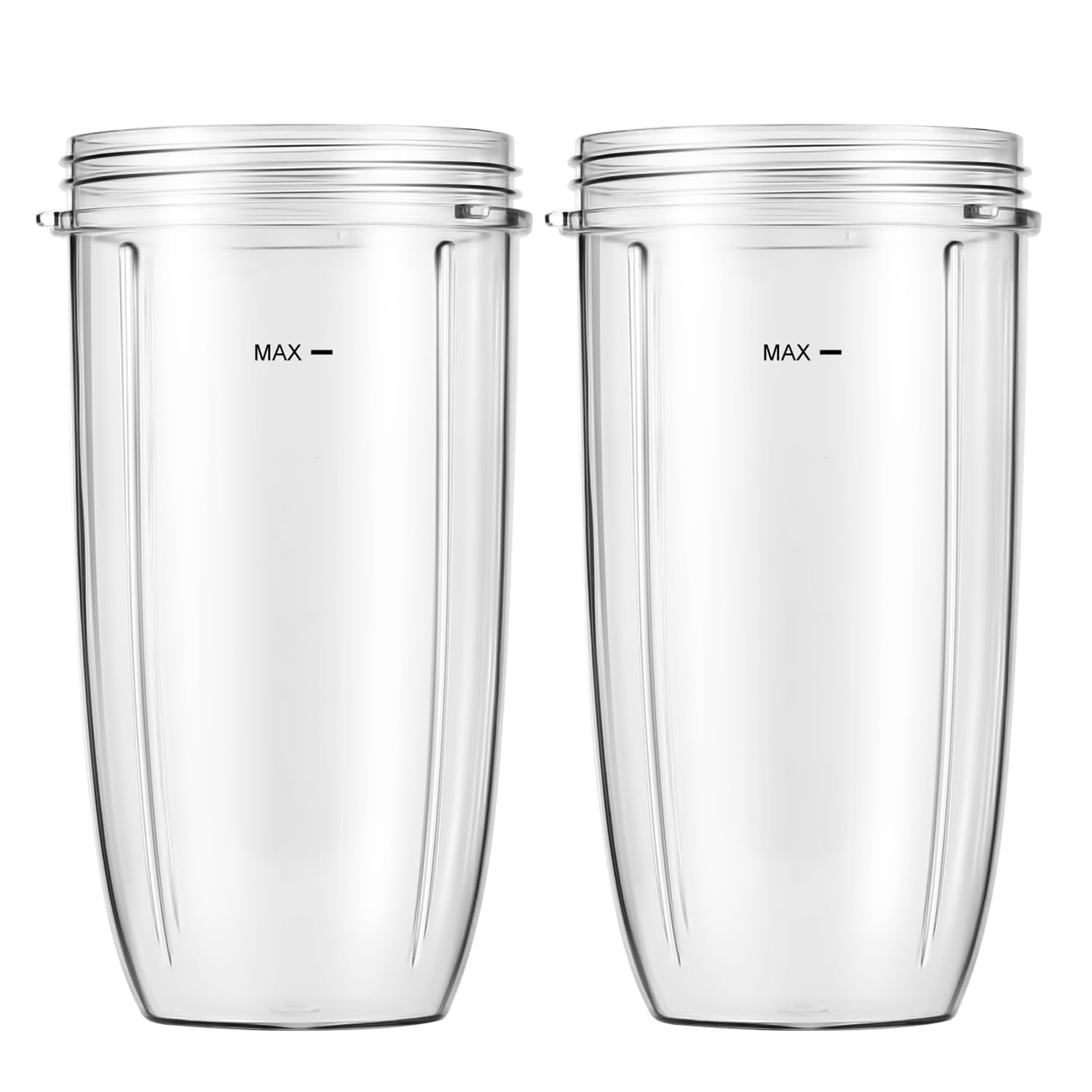 Replacement Parts 32oz Blender Cups (2 Packs) Replacement Blender Cups Compatible with NutriBullet 600w and 900w Blender