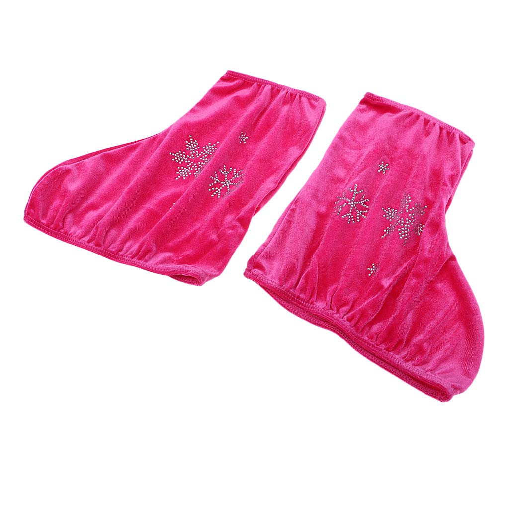 perfk 2 PCS Copertura a Rotelle, Pattinaggio Accessori, Rosso Rosa-S