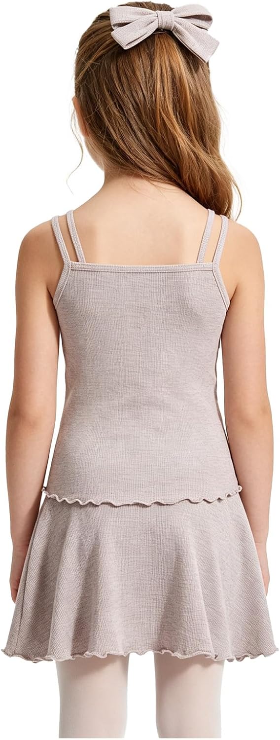 Linjinx Camisole Tank Top for Girls Cami Vest Sleeveless T-shirts Blouse Undershirts Sports Workout