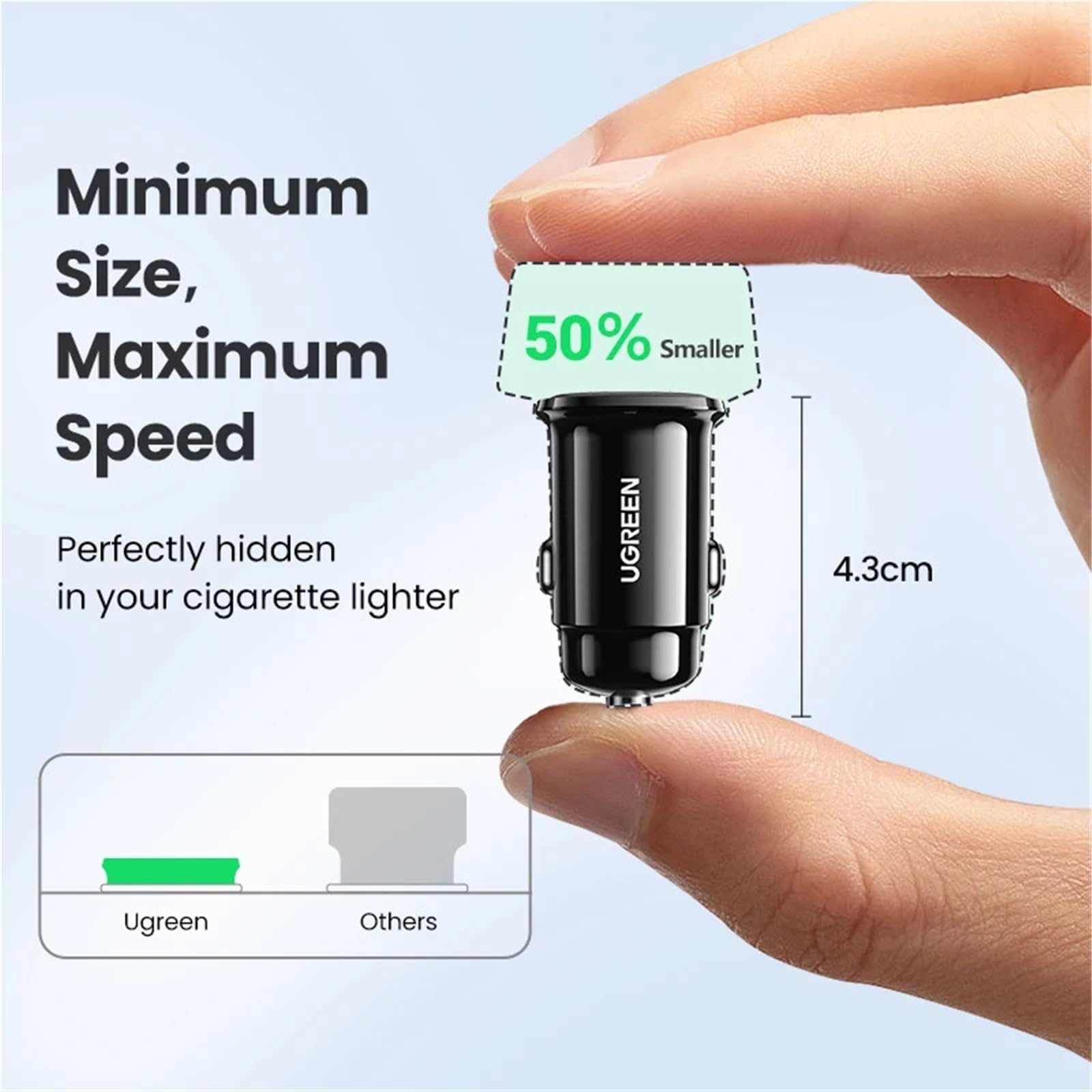caricabatterie auto, Caricatore USB 30W 4. 0 QC4. QC3. PD Tipo C adatto for(30W Car Charger)